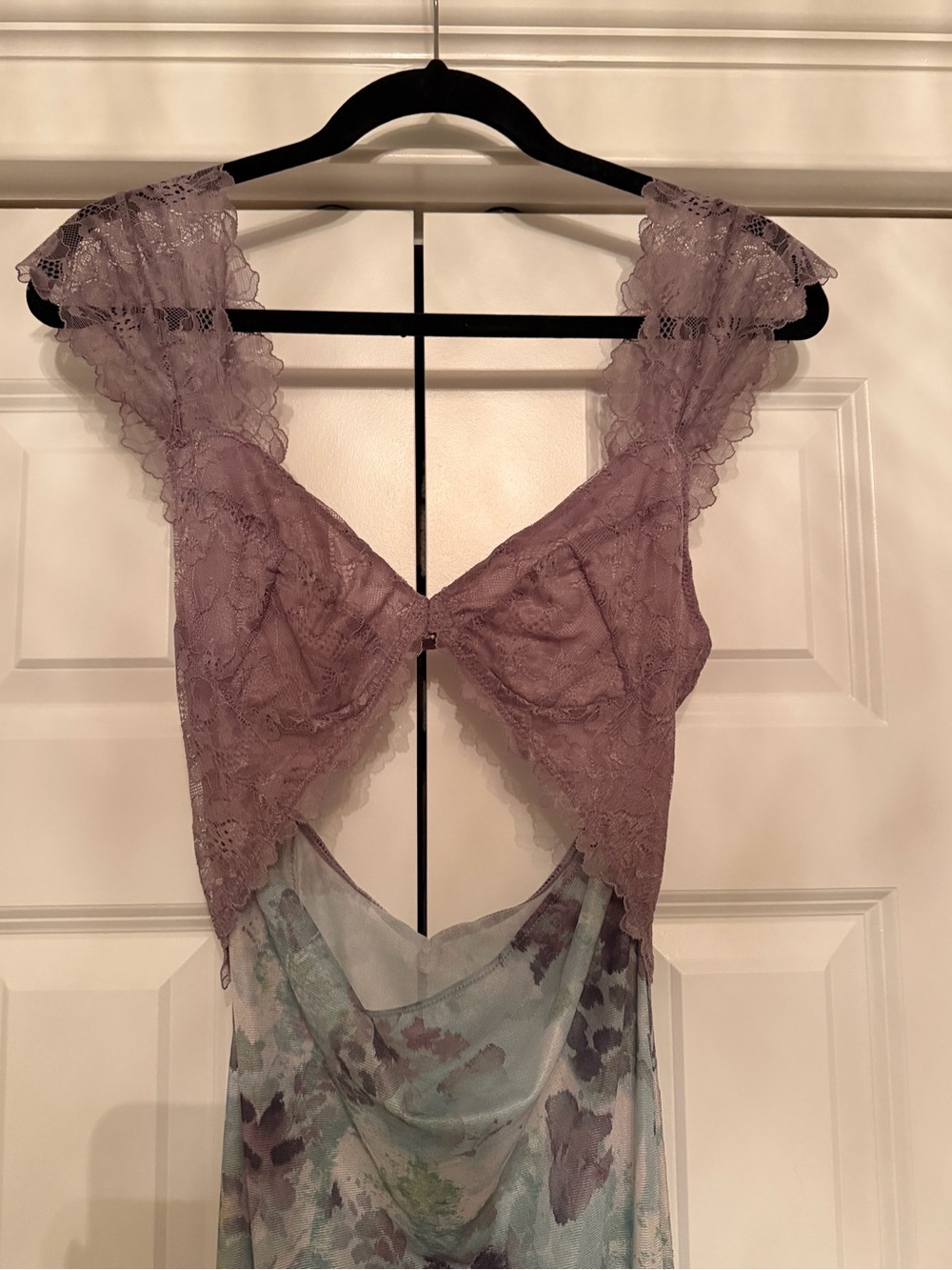 Free People Lavender Lace & Floral Maxi Slip Dress - Picture 6 of 6
